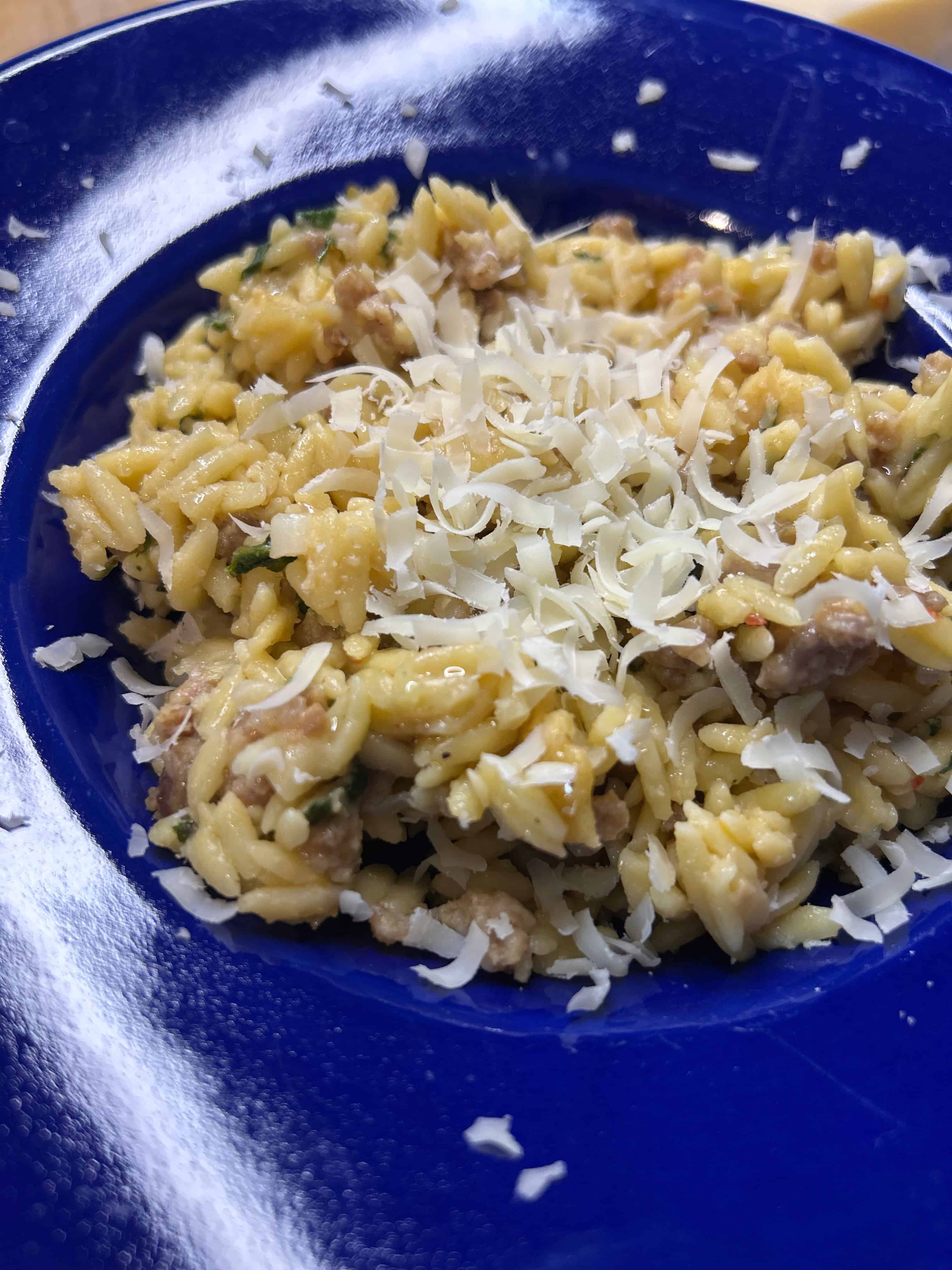 Sausage and Lemon Orzo