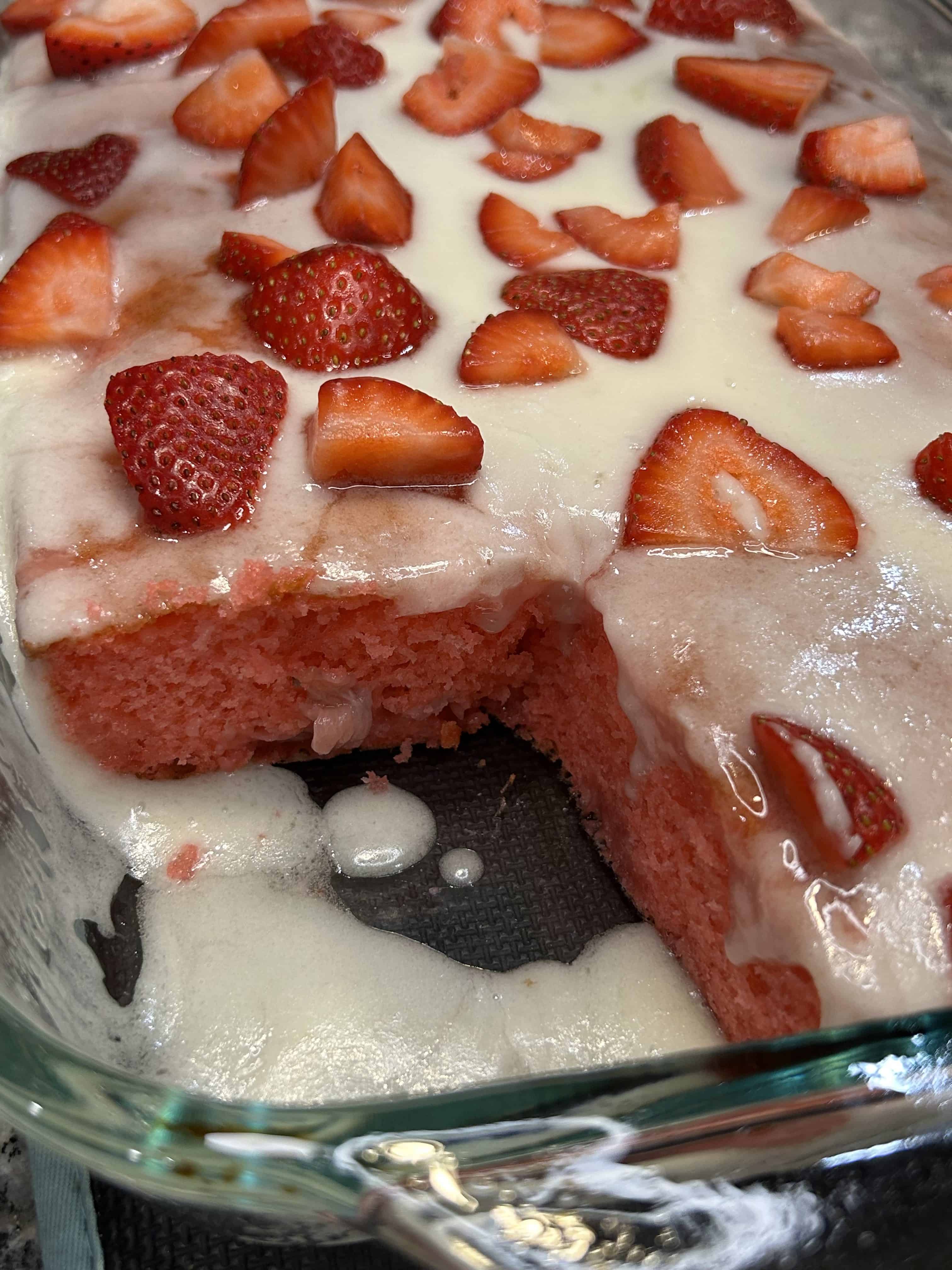 Strawberry Jell-O Cake