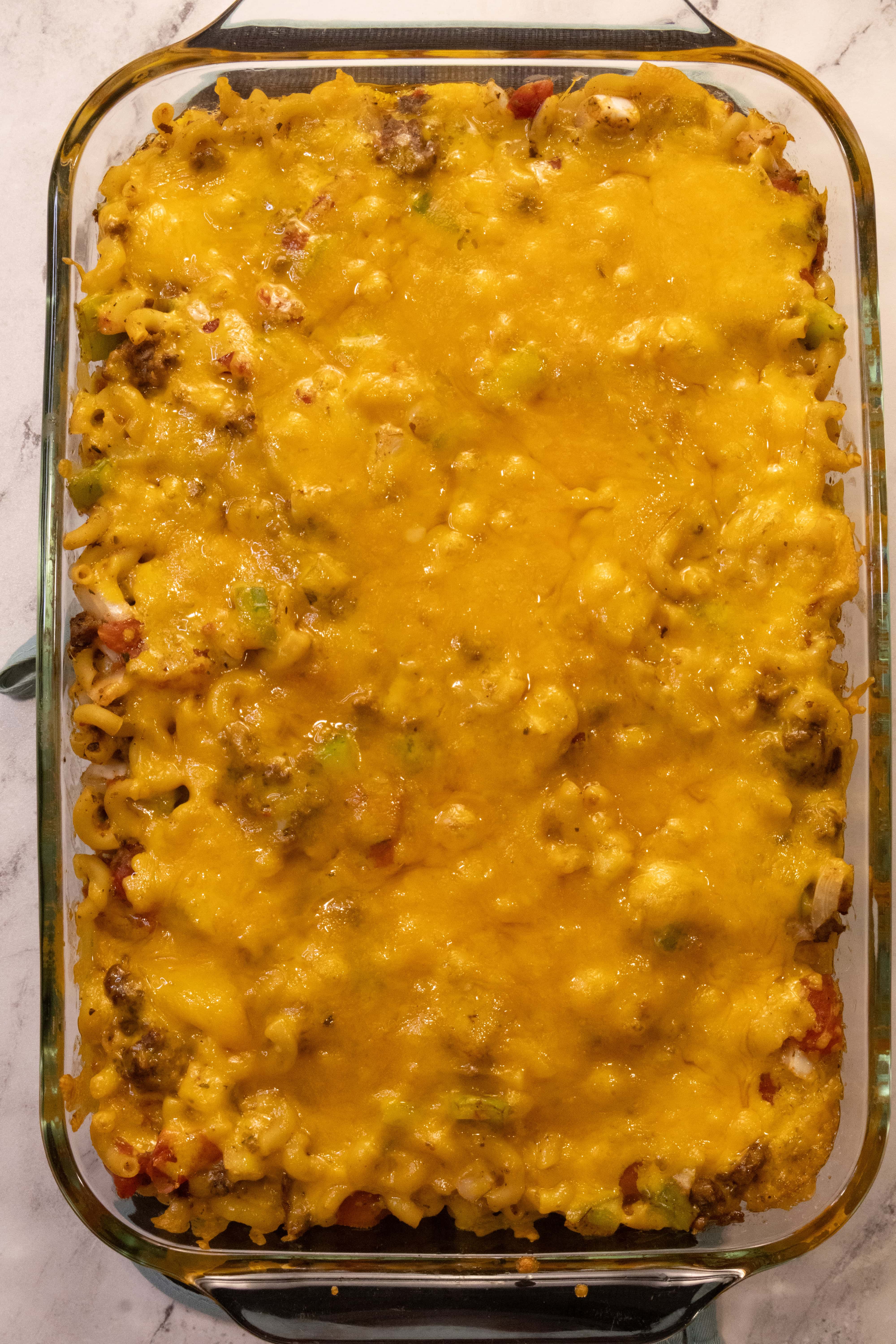 Cheesy Company Beef Casserole